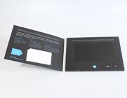 CMYK الطباعة اليدوية LCD 7 بوصة HD بطاقة تحية فيديو مع زر التبديل ON / OFF