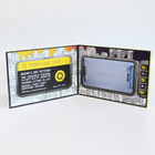 بطاقة فيديو LCD كتيب فيديو زائد طباعة في كتاب بطارية قابلة للشحن 300-2000mA