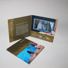 3D شاشة LCD تعمل باللمس الصوت فيديو في كتيب طباعة بطاقات المعايدة HD للأعمال