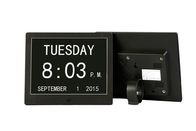 8 بوصة بطاقة كتيب الفيديو LED مكتب رقمي إلكتروني دائم التقويم المنبه على مدار الساعة أبيض اللون / محول UL / إضافي l