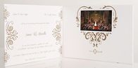 حفلات الزفاف الرقمية كتيب الفيديو ، بطاقة معايدة LCD الفيديو مع تأثير الوسائط المتعددة