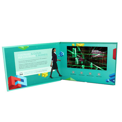 A5 LCD Cards IPS/HD Video Brochure 210x148mm With Lithium Rechargeable Battery