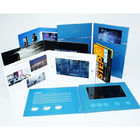 فيديو في مجلد عينة مجانية محدودة 5 &amp;quot;كتيب فيديو LCD الترويجية اليدوية مع كابلات USB مجانية وطباعة CMYK