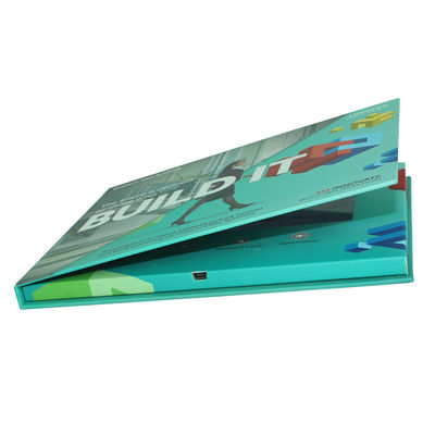 A5 LCD Cards IPS/HD Video Brochure 210x148mm With Lithium Rechargeable Battery