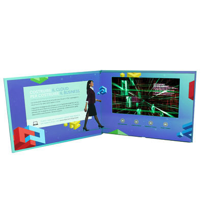 A5 LCD Cards IPS/HD Video Brochure 210x148mm With Lithium Rechargeable Battery