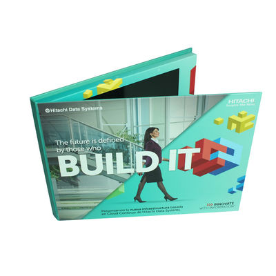 A5 LCD Cards IPS/HD Video Brochure 210x148mm With Lithium Rechargeable Battery