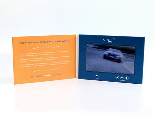 VIF عينة مجانية 7 بوصة بطاقة معايدة الفيديو ، بطاقات الأعمال شاشات الكريستال السائل الفيديو للأنشطة الترويجية